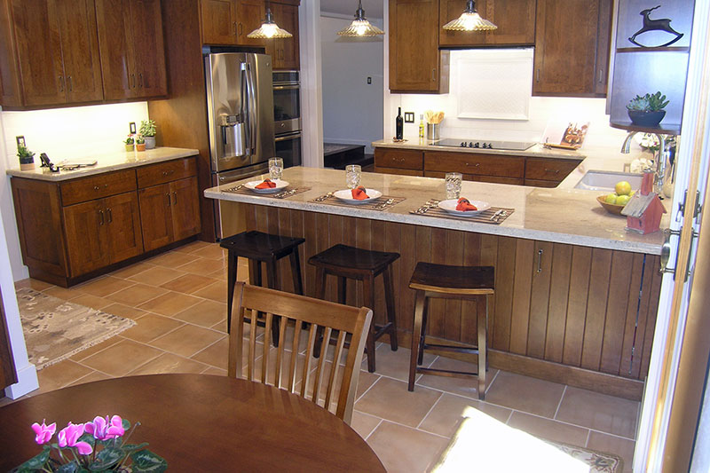 Kitchen Lighting and Cabinets Granite Bay, CA