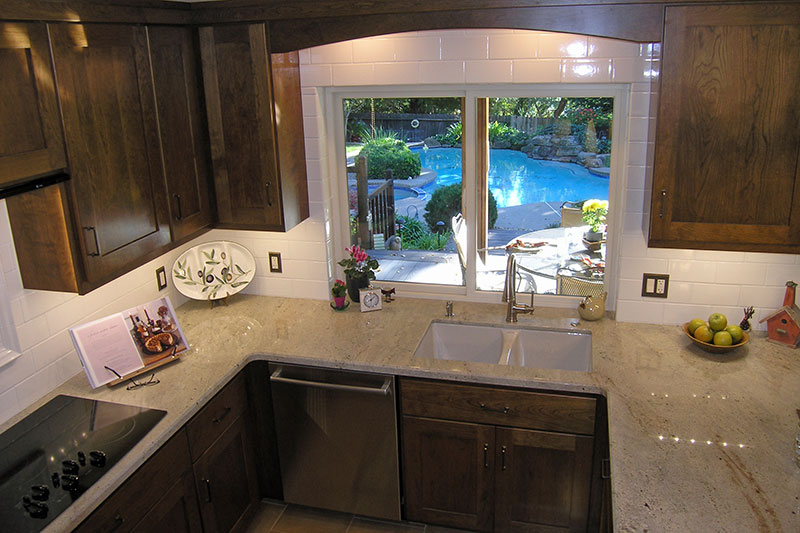 Kitchen Lighting and Cabinets Granite Bay, CA