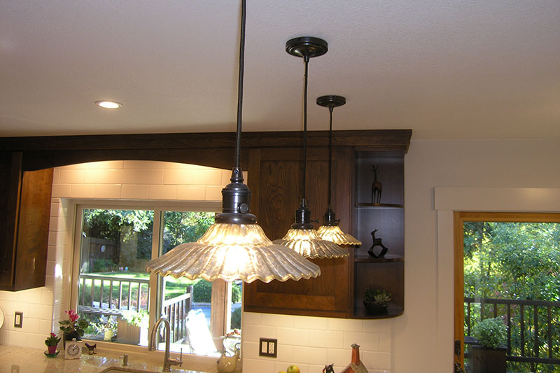 Kitchen Lighting and Cabinets Granite Bay, CA